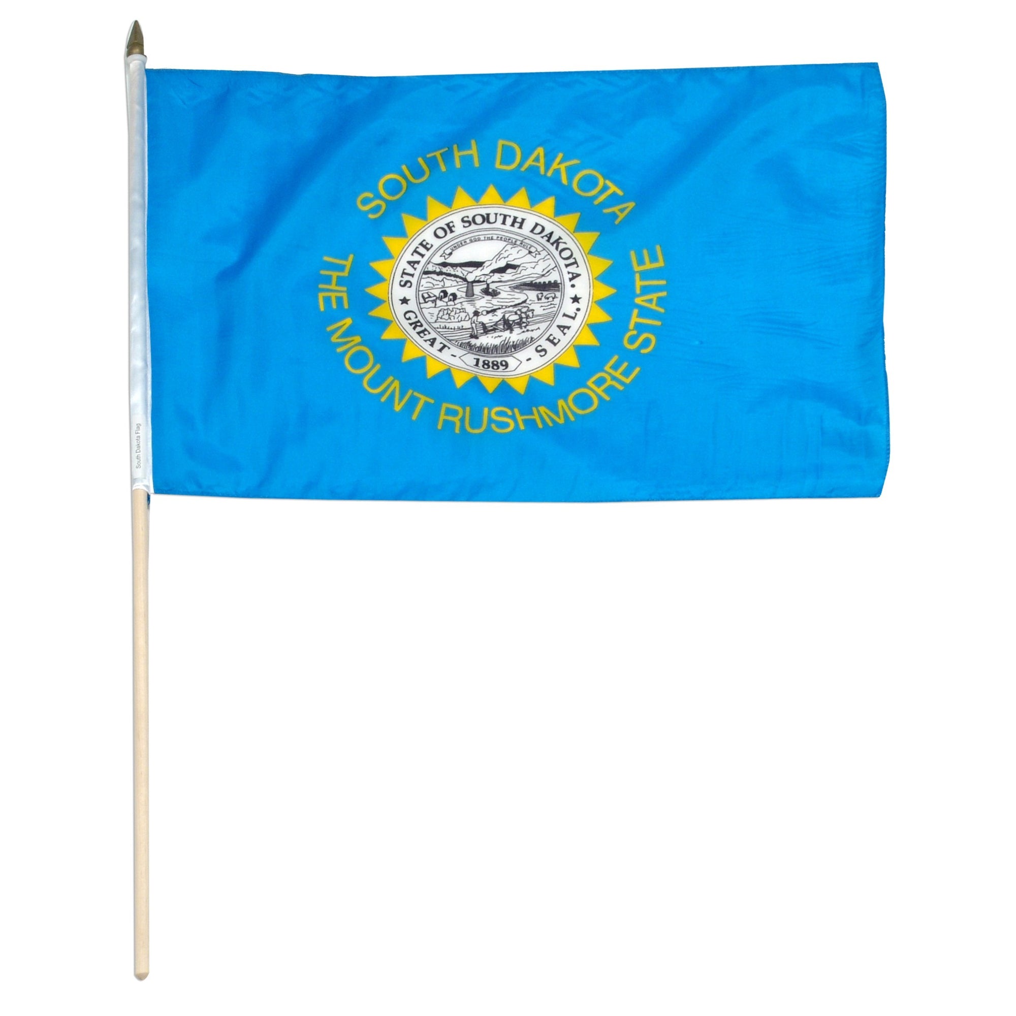 South Dakota  12" x 18" Mounted Flag