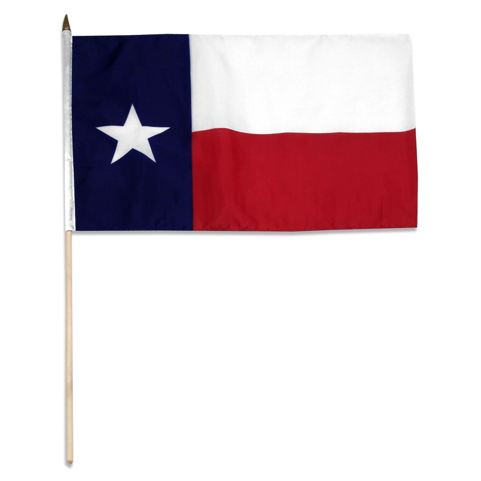 Texas 12in x 18in Mounted Flag