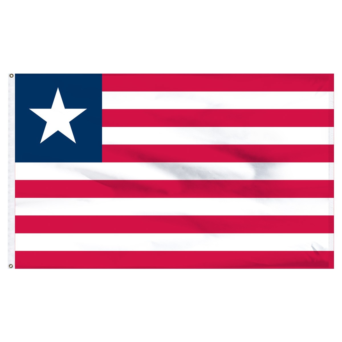 Bandera de nailon para exteriores de Liberia de 5 pies x 8 pies
