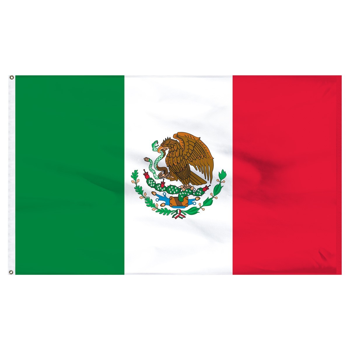 Bandera de nailon para exteriores de 5 x 8 pies de México