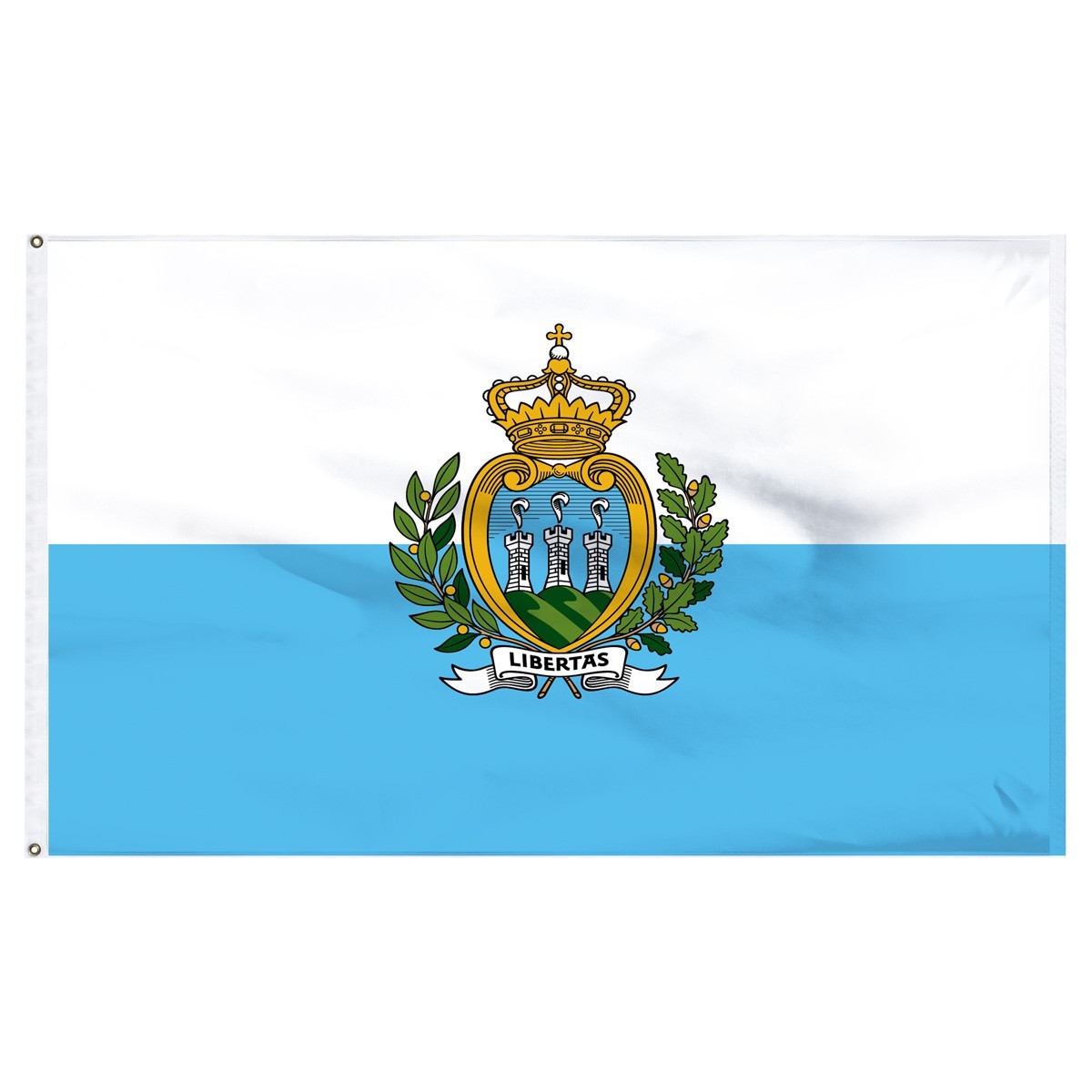 Bandera de nailon para exteriores de San Marino de 5 pies x 8 pies