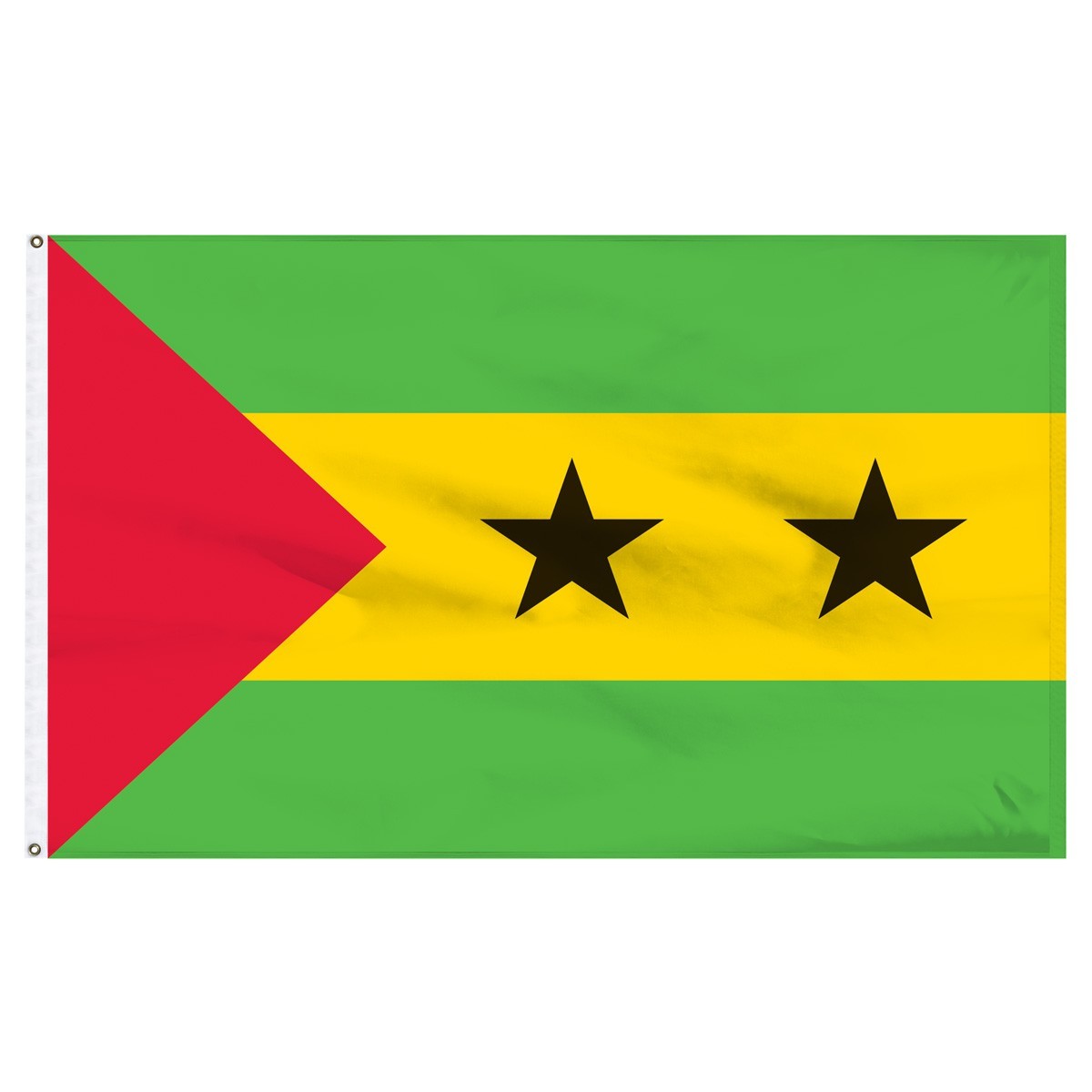 Bandera de nailon para exteriores de Santo Tomé y Príncipe de 5 pies x 8 pies