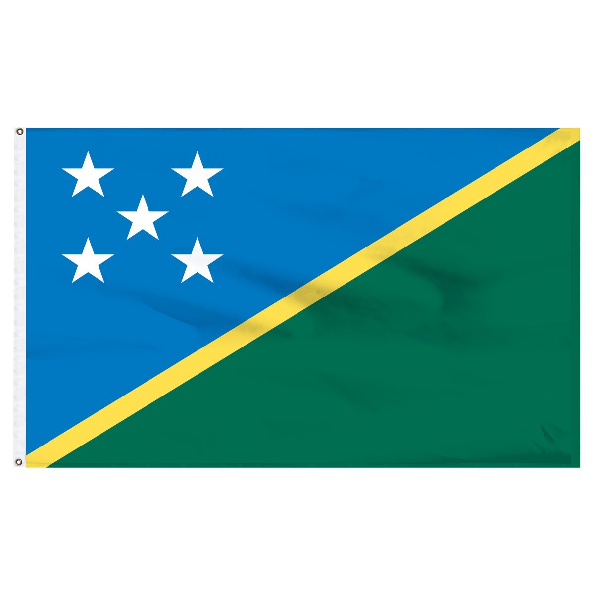 Bandera de nailon para exteriores de las Islas Salomón de 5 pies x 8 pies