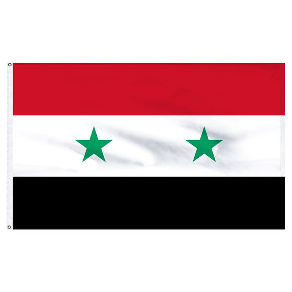 Syria 5ft x 8ft Outdoor Nylon Flag l Buy Online 1-800 Flags