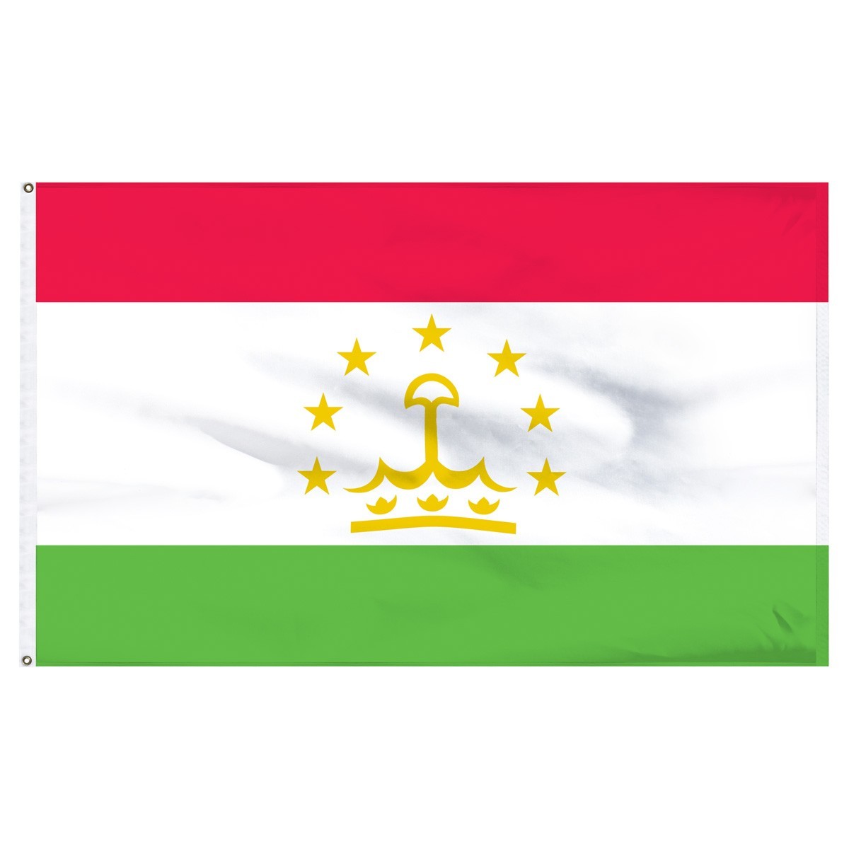 Bandera de nailon para exteriores de Tayikistán de 5 pies x 8 pies