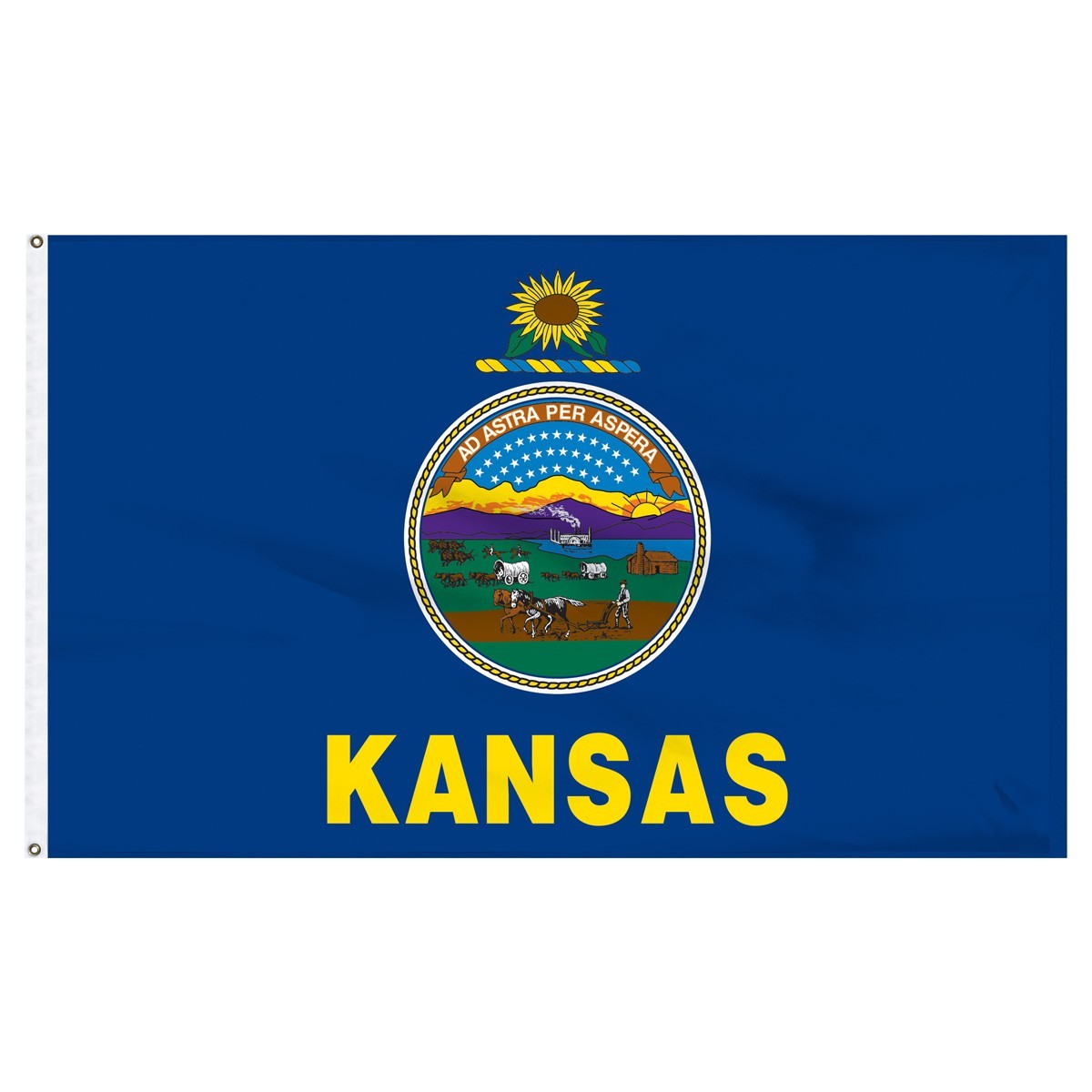 Kansas  3ft x 5ft Outdoor Nylon Flag