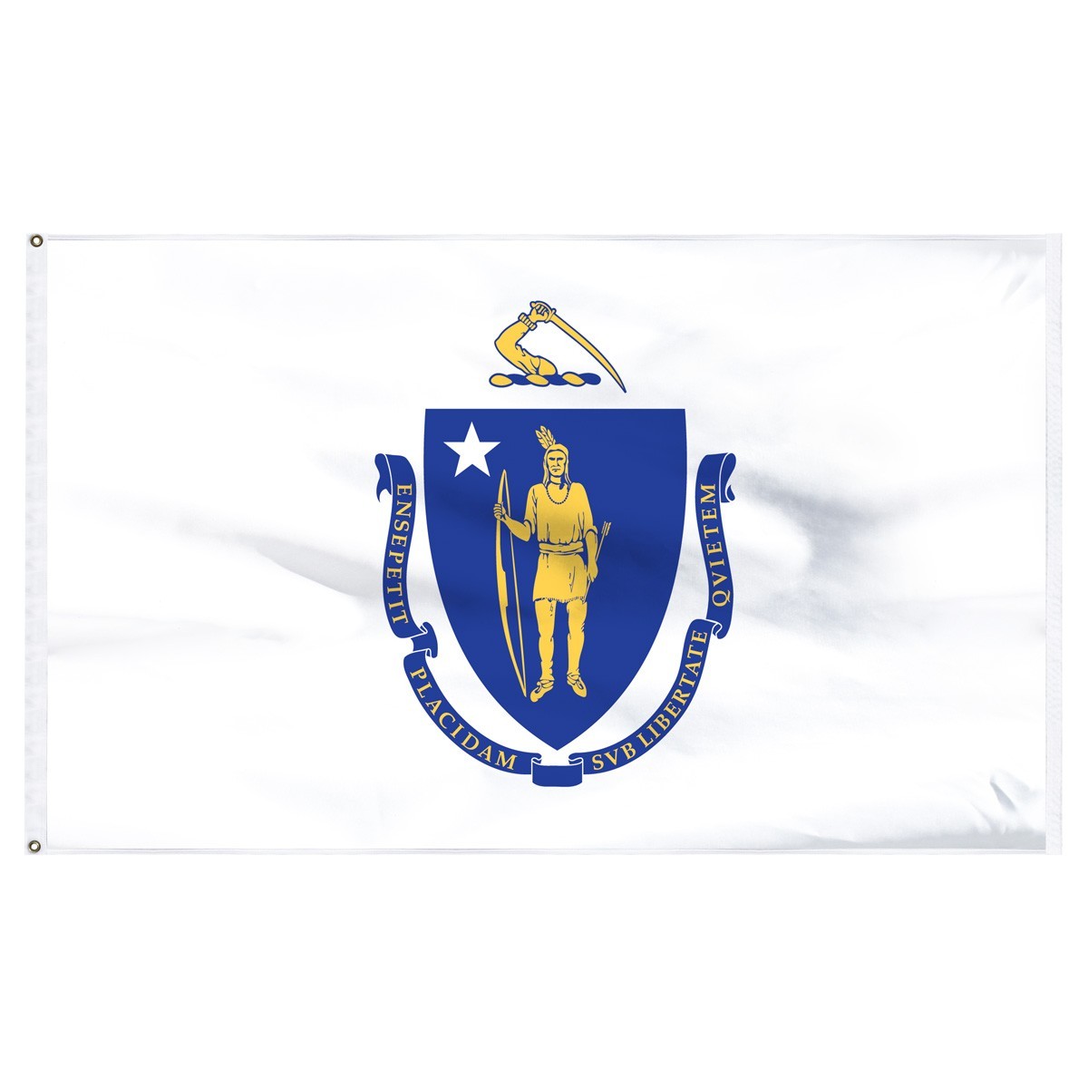 Bandera de nailon para exteriores de Massachusetts de 3 pies x 5 pies
