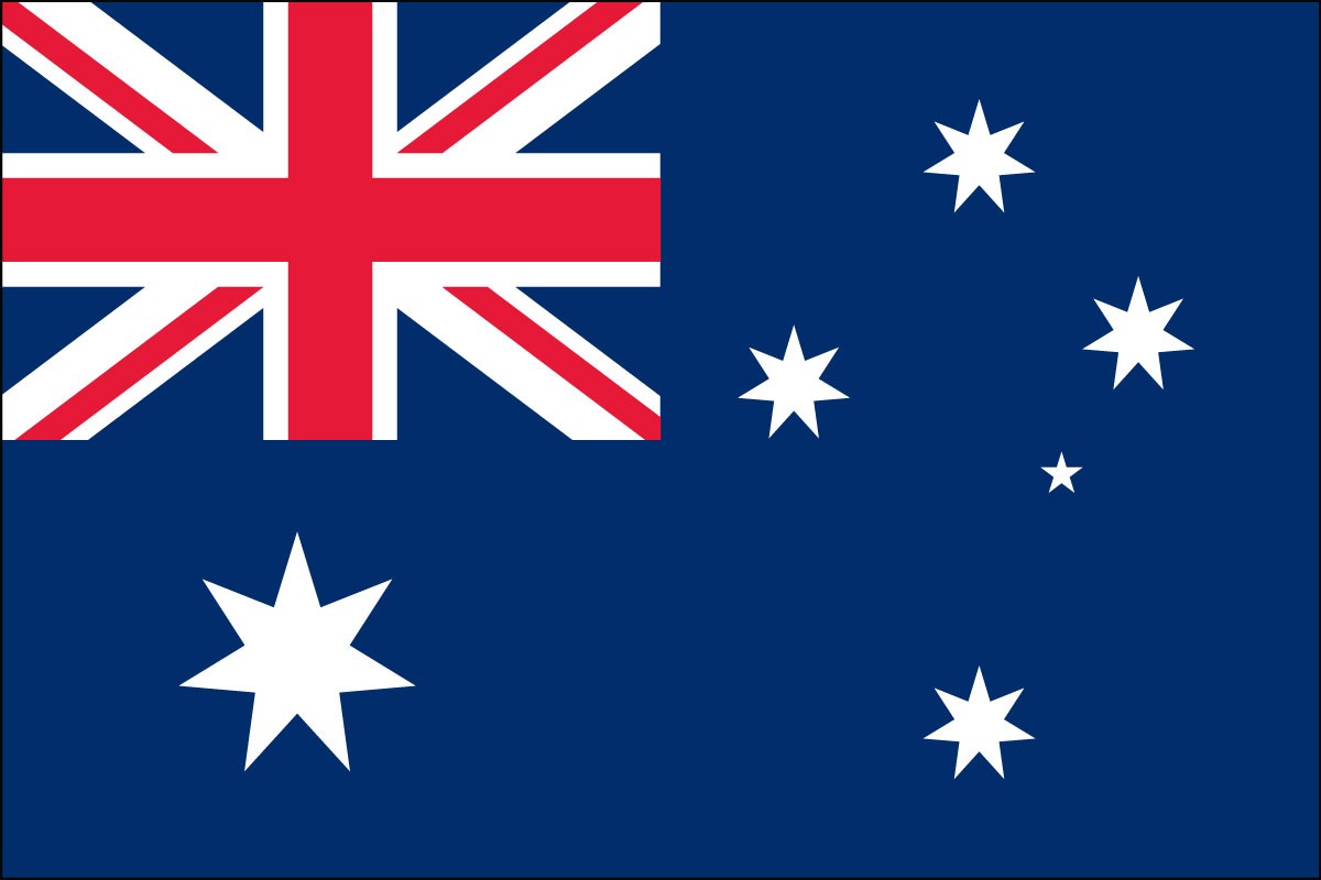 Bandera de país de poliéster para interiores de Australia, 2 pies x 3 pies o 3 pies x 5 pies