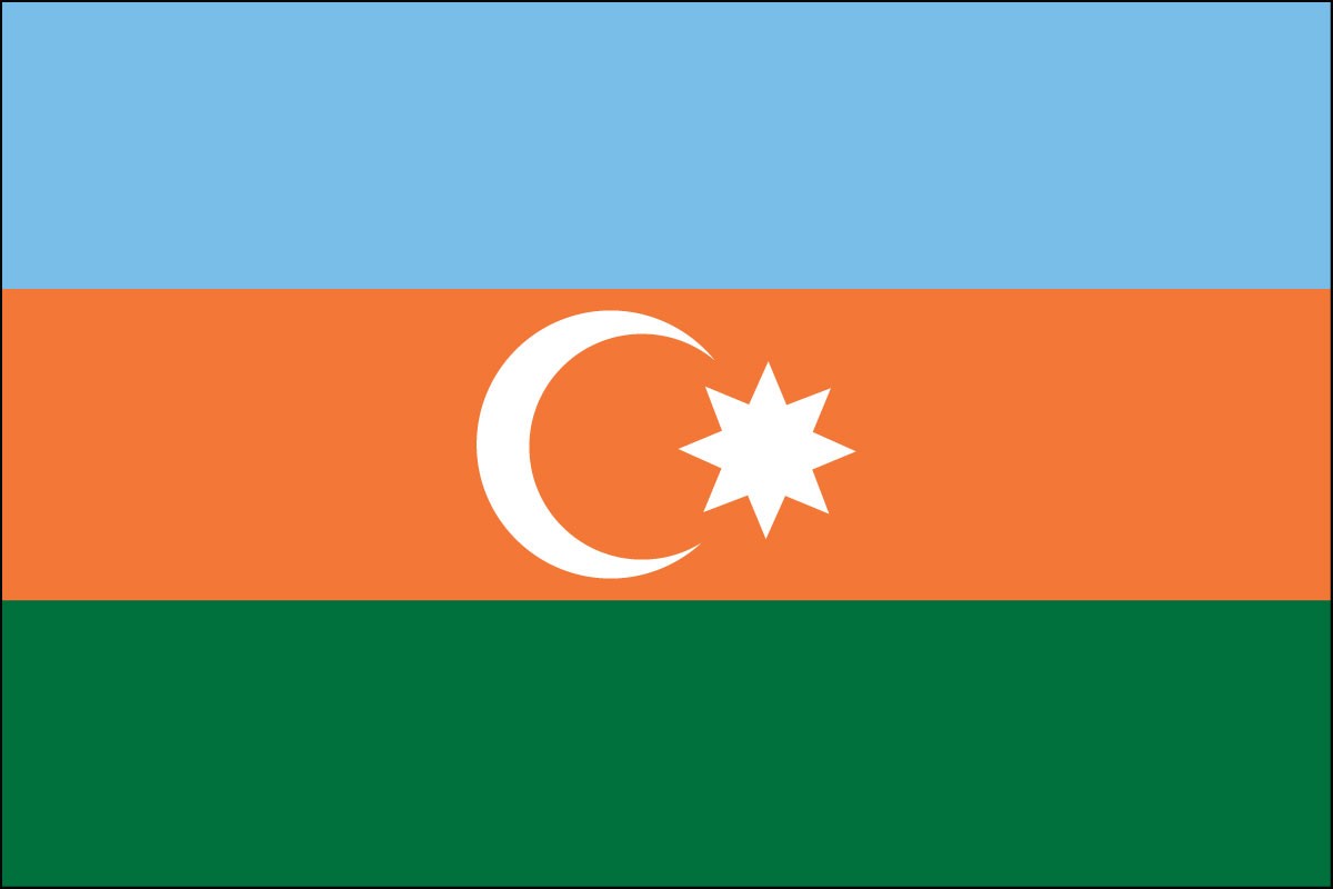 Buy Azerbaijan world flags for sale cheap for schools churches and businesses