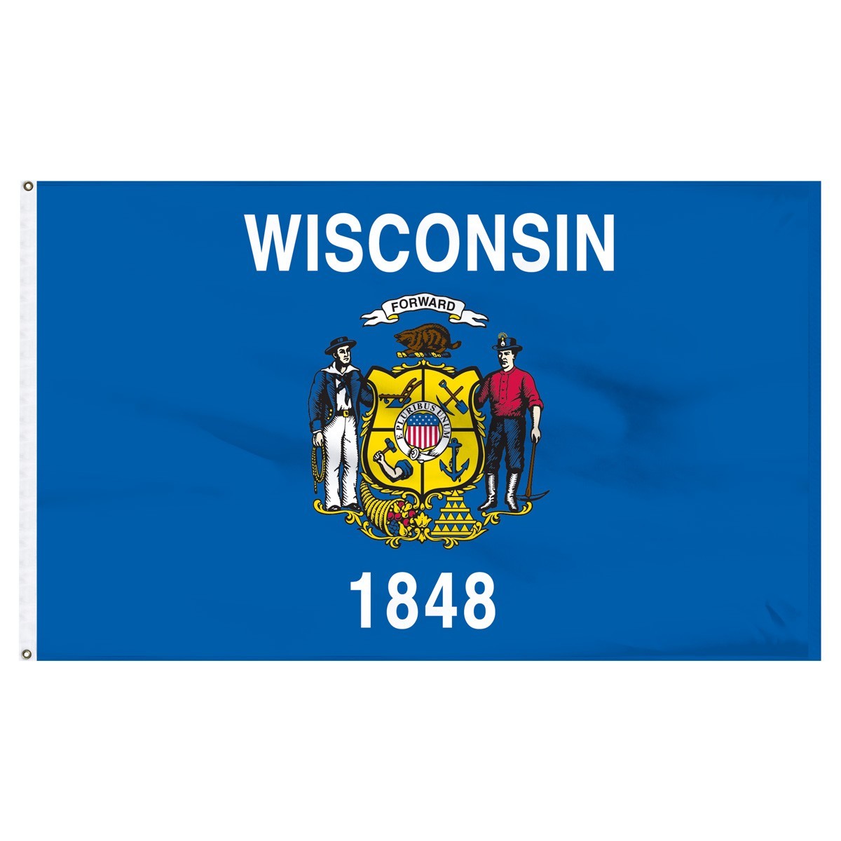 Bandera de nailon para exteriores de Wisconsin de 3 pies x 5 pies