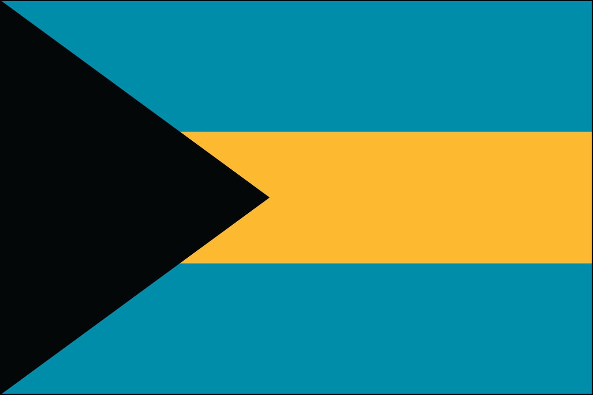 Bahamas 2ft x 3ft Indoor Polyester Country Flag