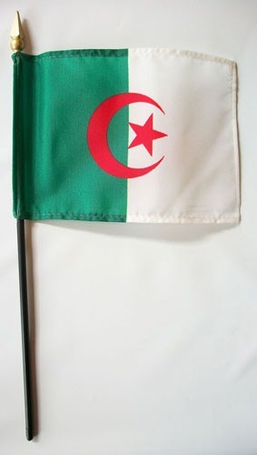 Algeria stick flag for sale with  1-800 Flags