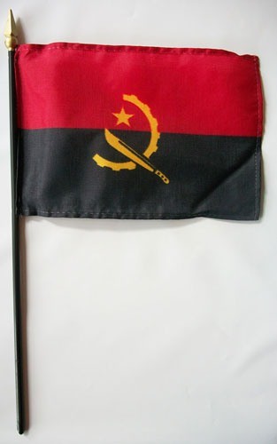 Angola world stick flag for sale with 1-800 Flags