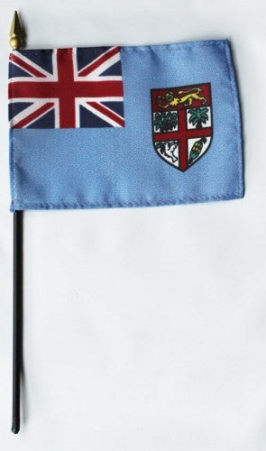 Fiji 4in x 6in Mounted Stick Flags