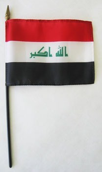 Iraq Mounted Flags 4in x 6in| Buy Online 1-800 Flags