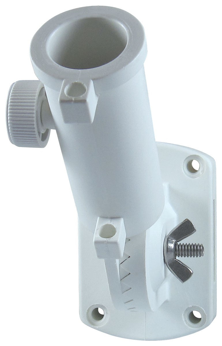 flag pole bracket white