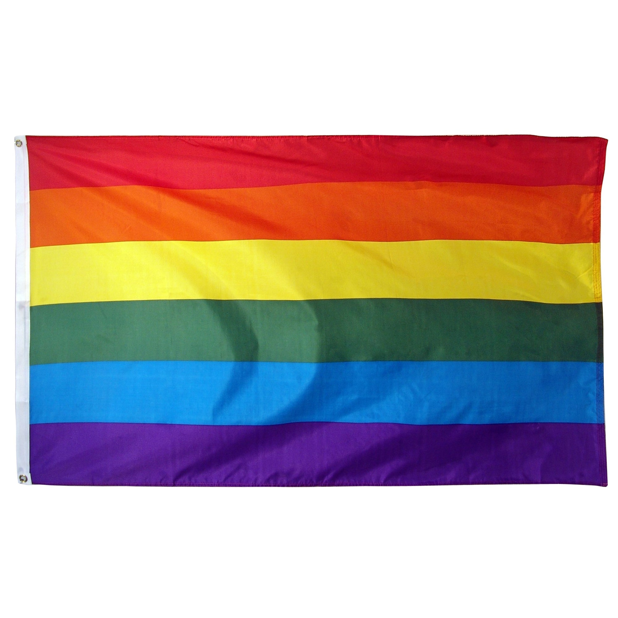 Bandera del arco iris del Orgullo Gay Bandera de poliéster de 2' x 3'