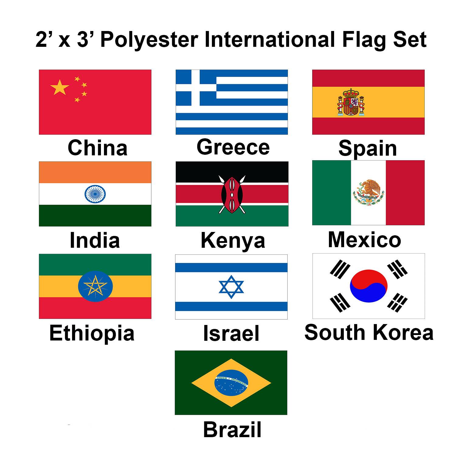 International Flags for schools and churches