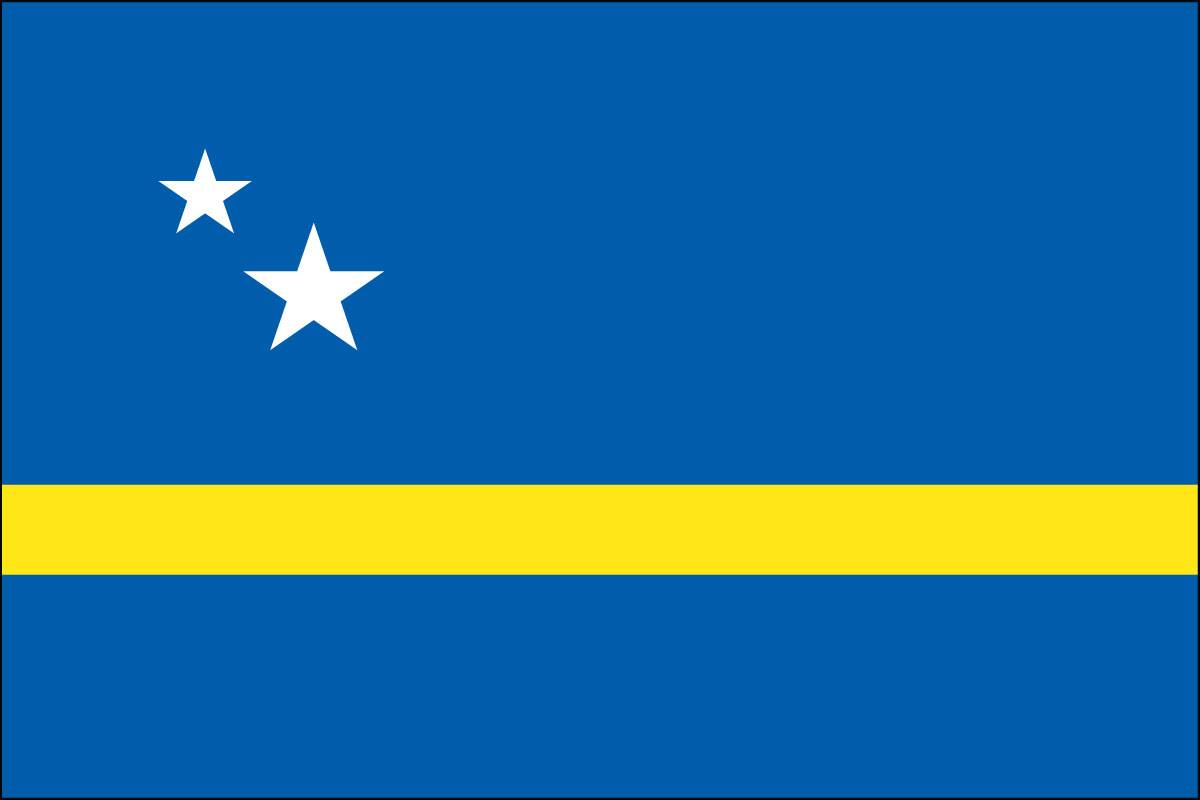 Curacao 3' x 5' Indoor Polyester Flag