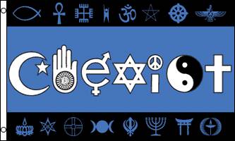 Coexist 3x5 Foot Support Movement Activism Flag