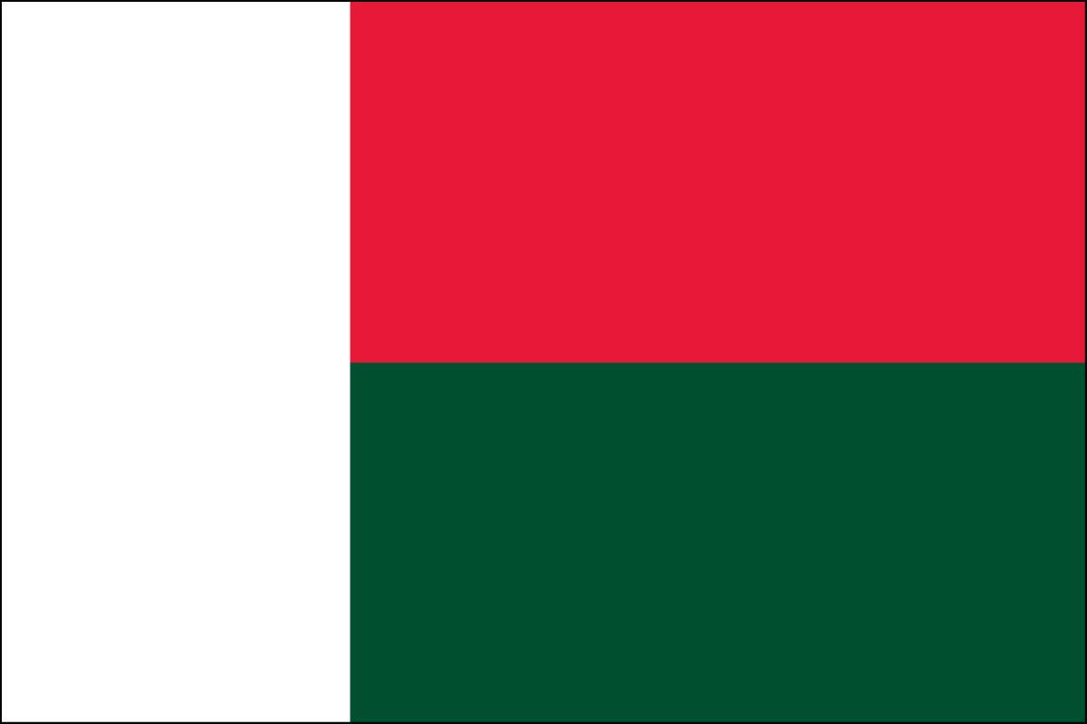 Madagascar 2ft x 3ft Indoor Polyester Flag