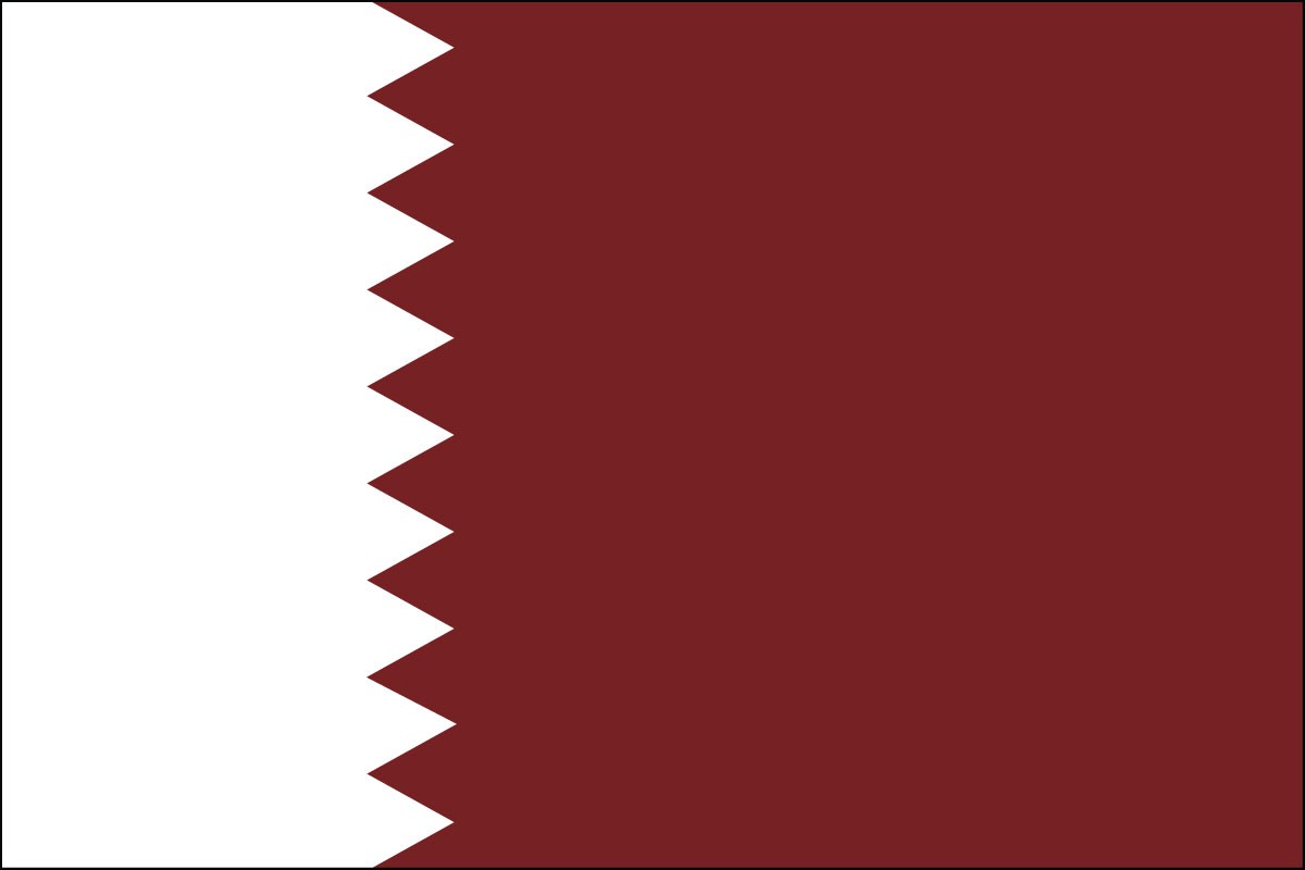 Qatar 2ft x 3ft Indoor Polyester Flag