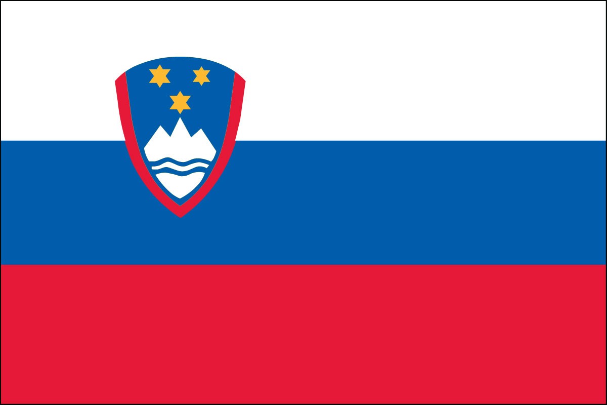 Slovenia 2ft x 3ft Indoor Polyester Flag