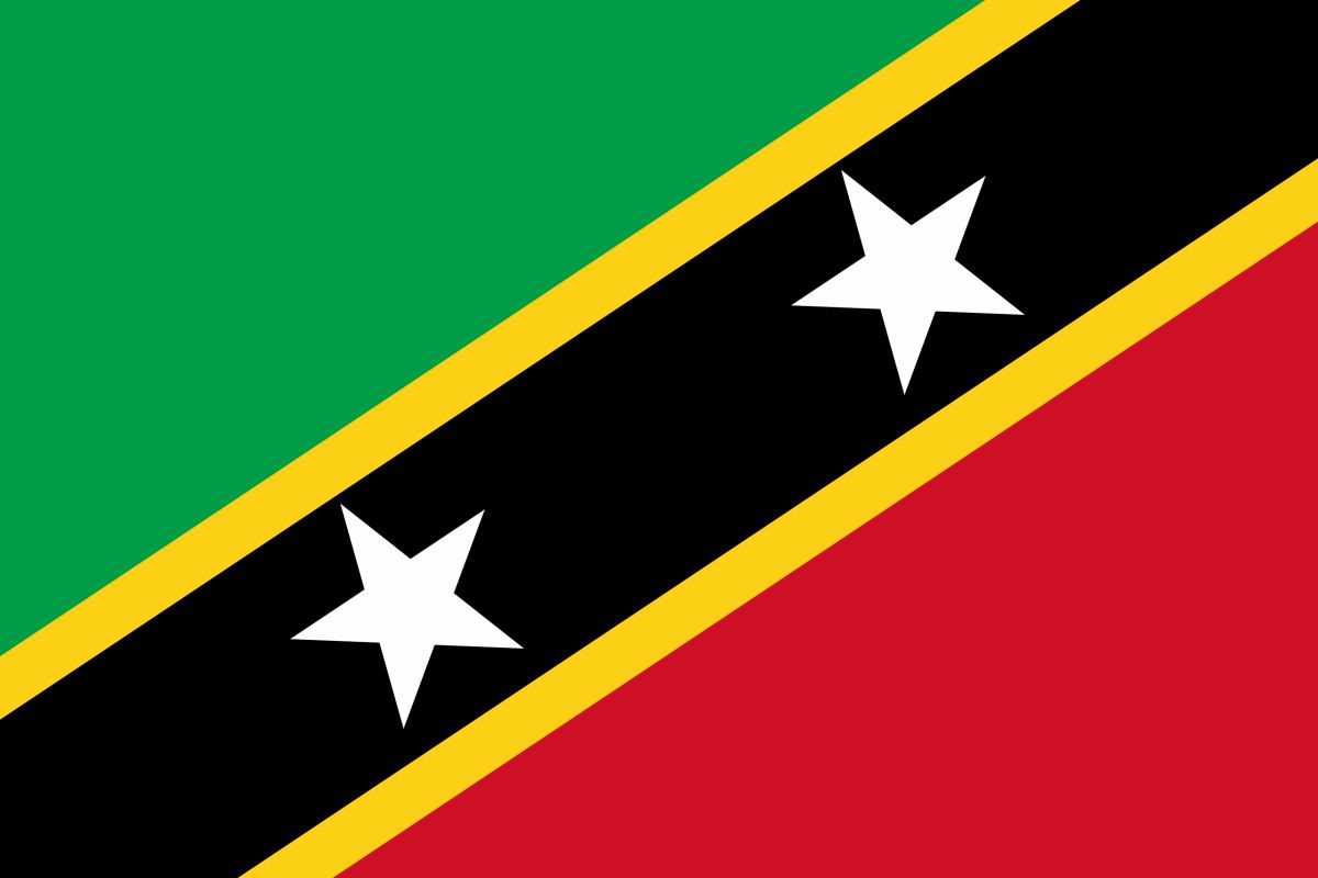 Saint Kitts-Nevis 2ft x 3ft Indoor Polyester Flag