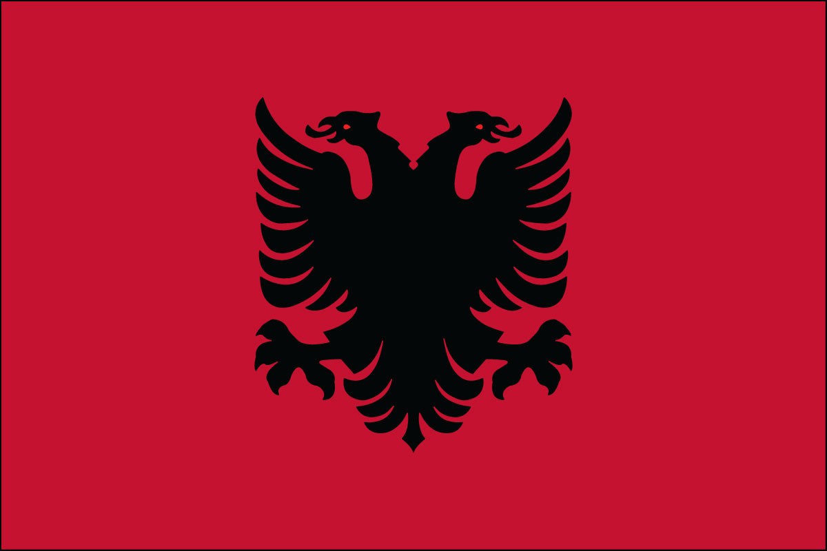 Albania Flag Unique Design, 3x5 Ft / 90x150 cm, EU Made