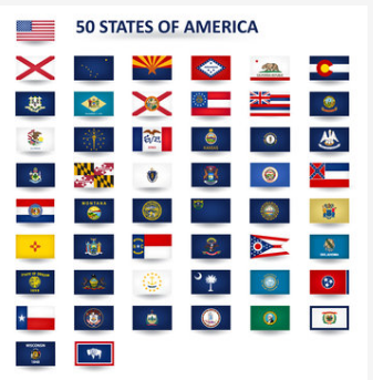 Purchase complete set of USA state flags