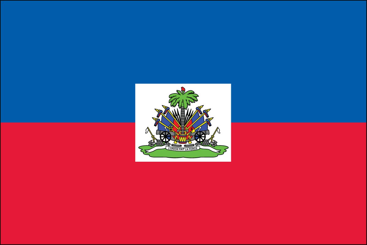 Haiti 3ft x 5ft Indoor Polyester Flag