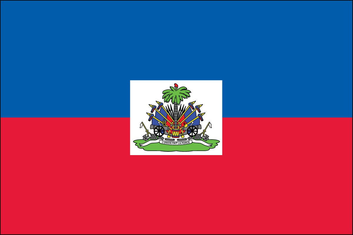 Haiti 3ft x 5ft Indoor Polyester Flag