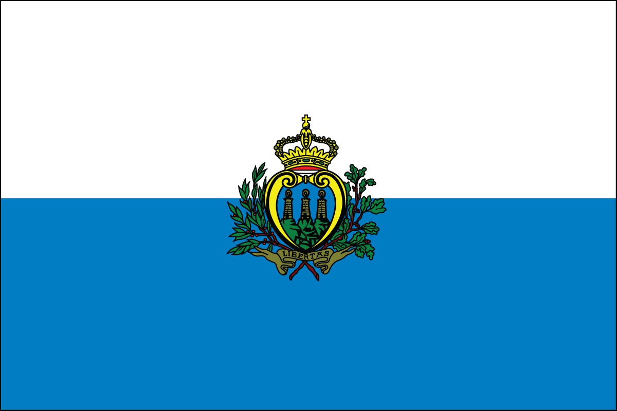 San Marino 3ft x 5ft Indoor Polyester Flag
