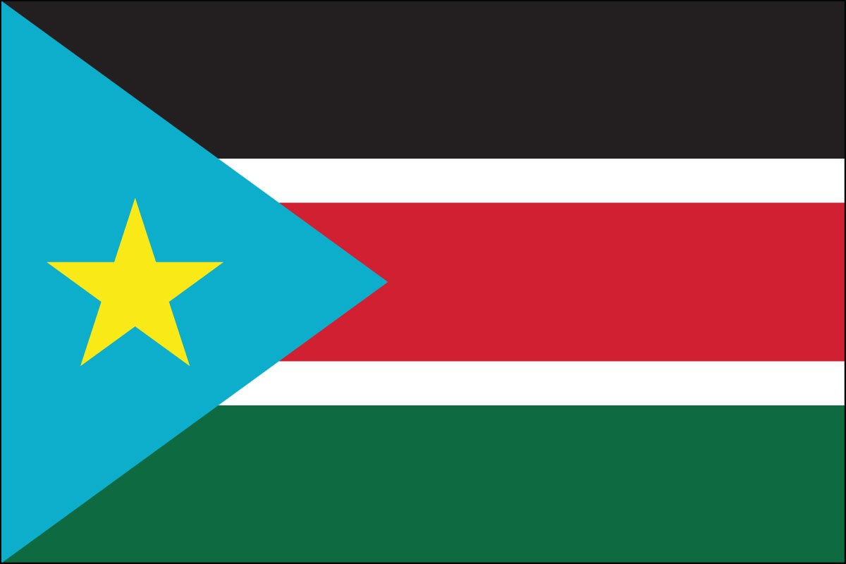 South Sudan 3' x 5' Indoor Polyester Flag