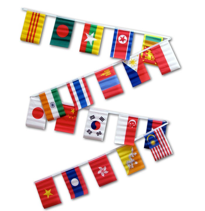list of asian countries with flags