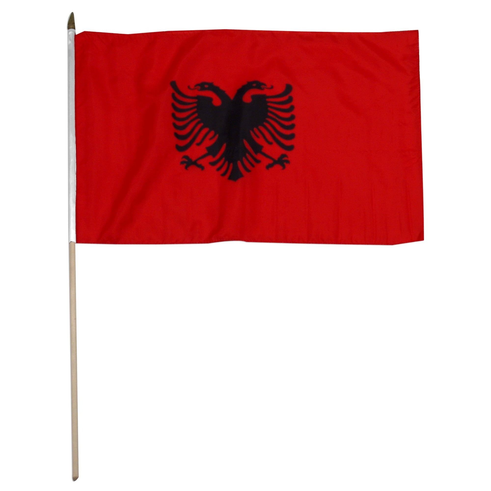Albania 12" x 18" Mounted State Flag