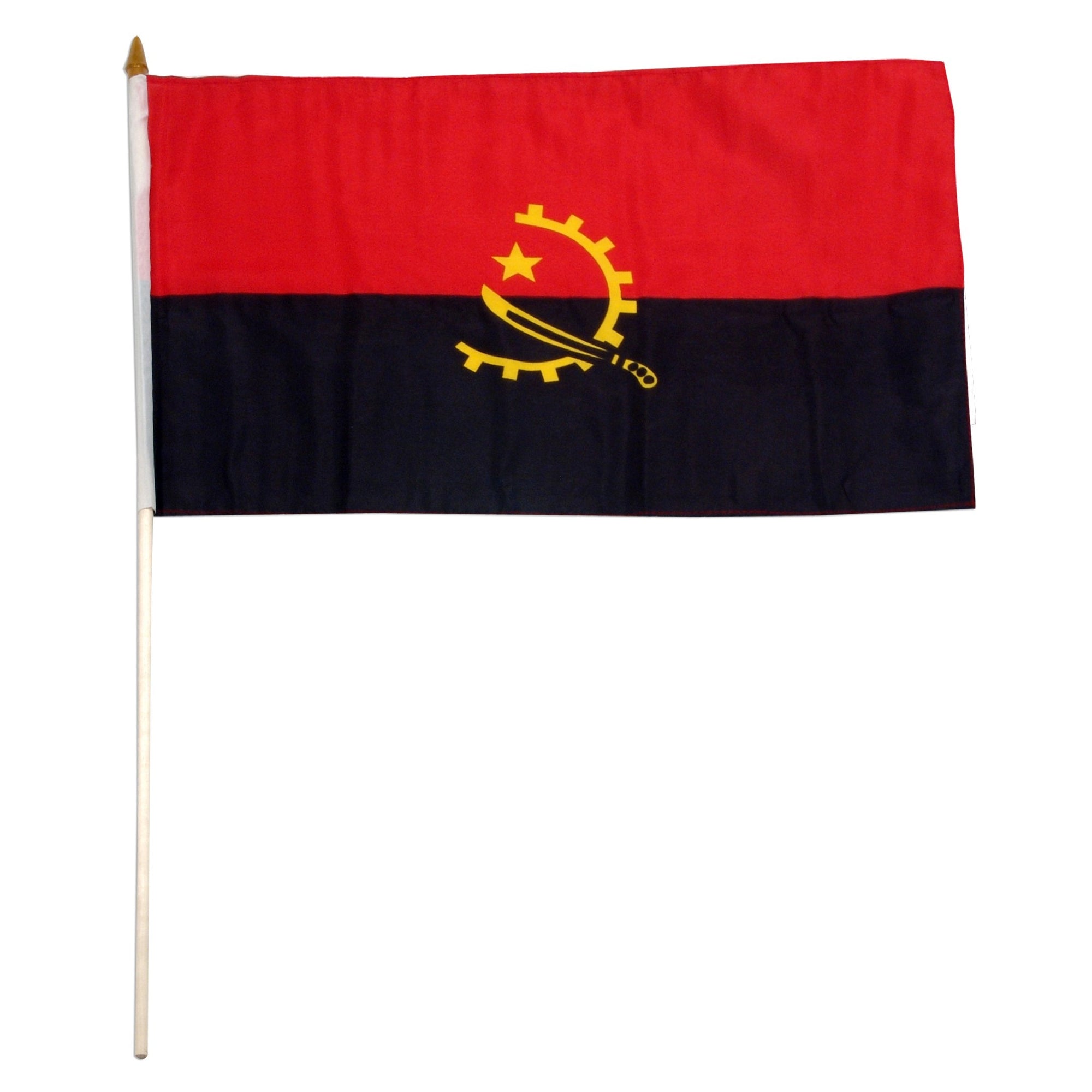 Angola 12" x 18" inch Mounted Country Angolan Flag