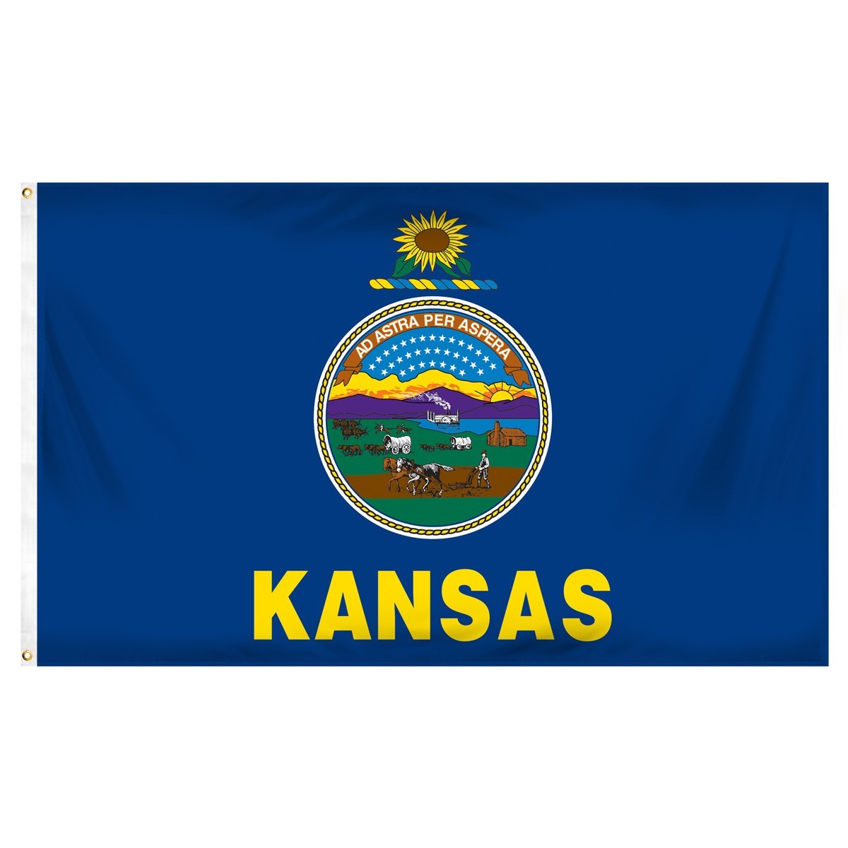 Kansas  3' x 5' Indoor Polyester Flag