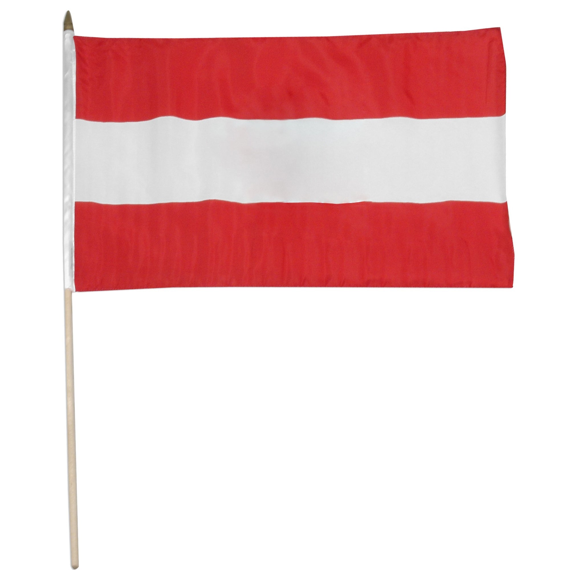 Austria 12" x 18" Mounted Stick Flag