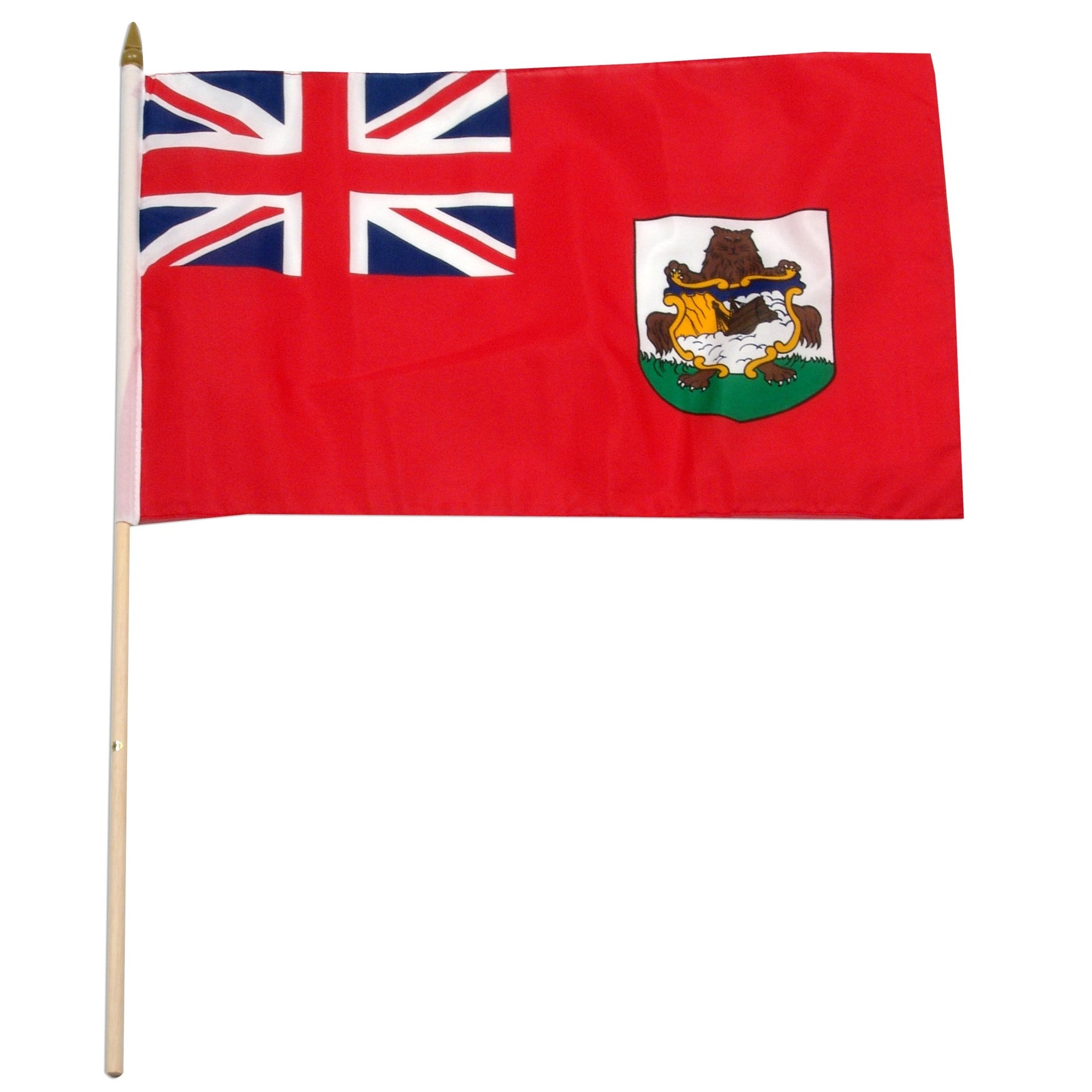 Bermuda world island flags for sale. Cheap stick flags for schools, churches and businesses