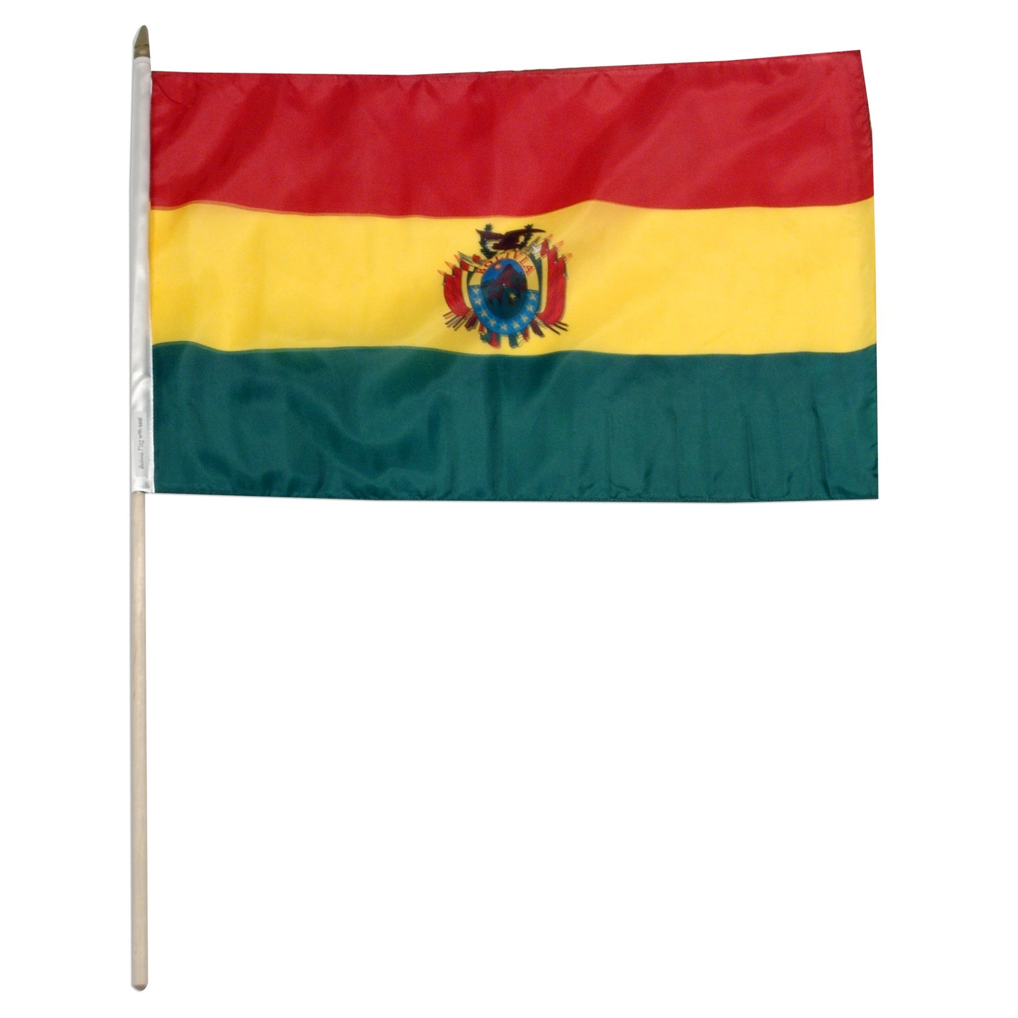 Bandera de país montada de Bolivia de 12.0 x 18.0 in.