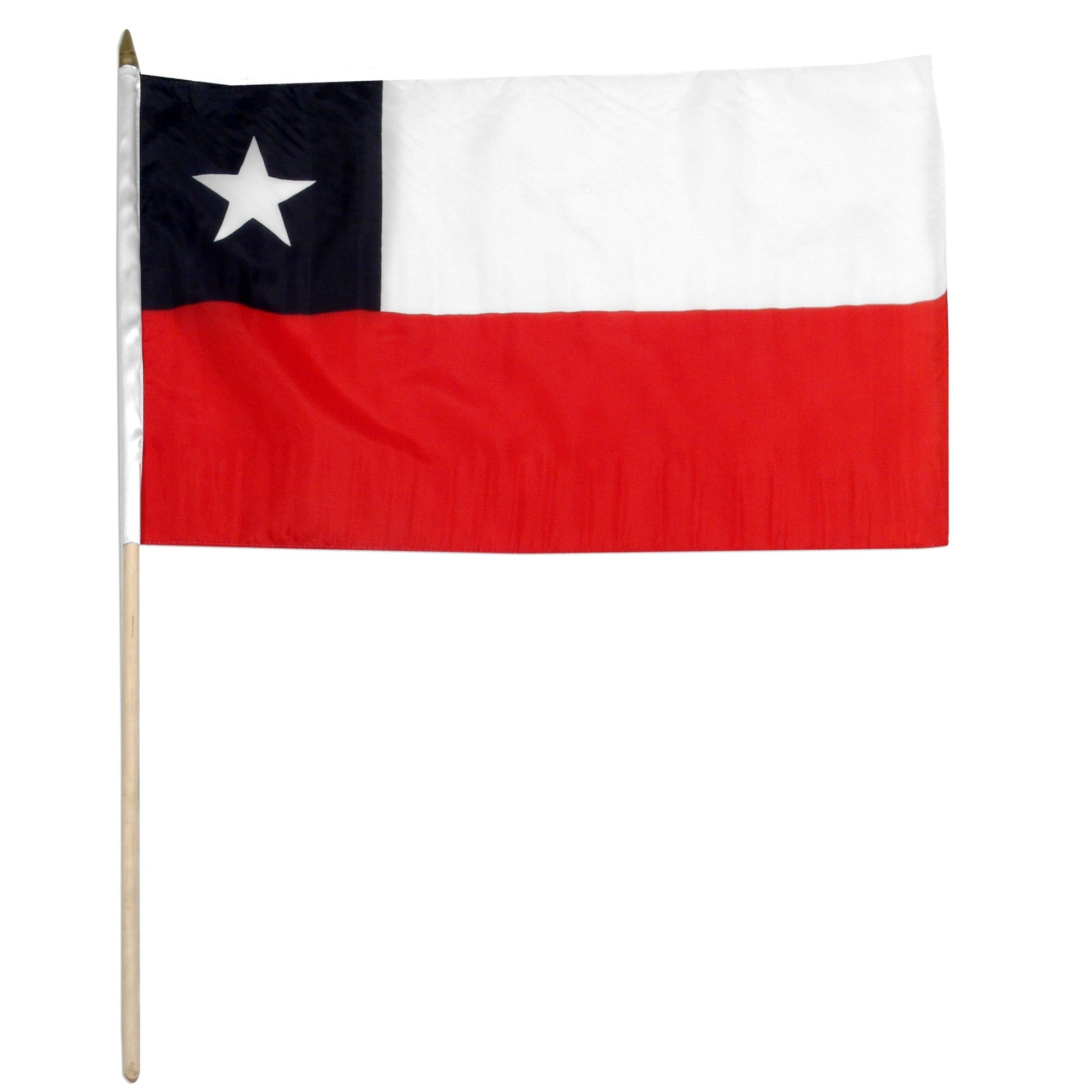 Chile 12in x 18in Mounted Flag