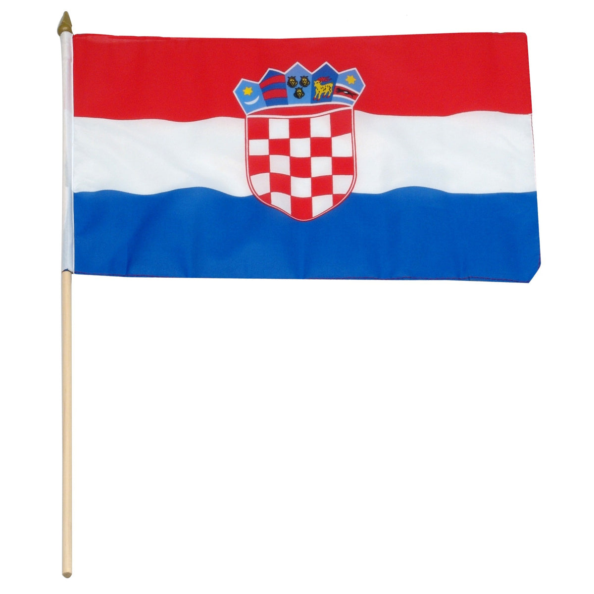 Bandera de palo montada de Croacia de 12.0 x 18.0 in