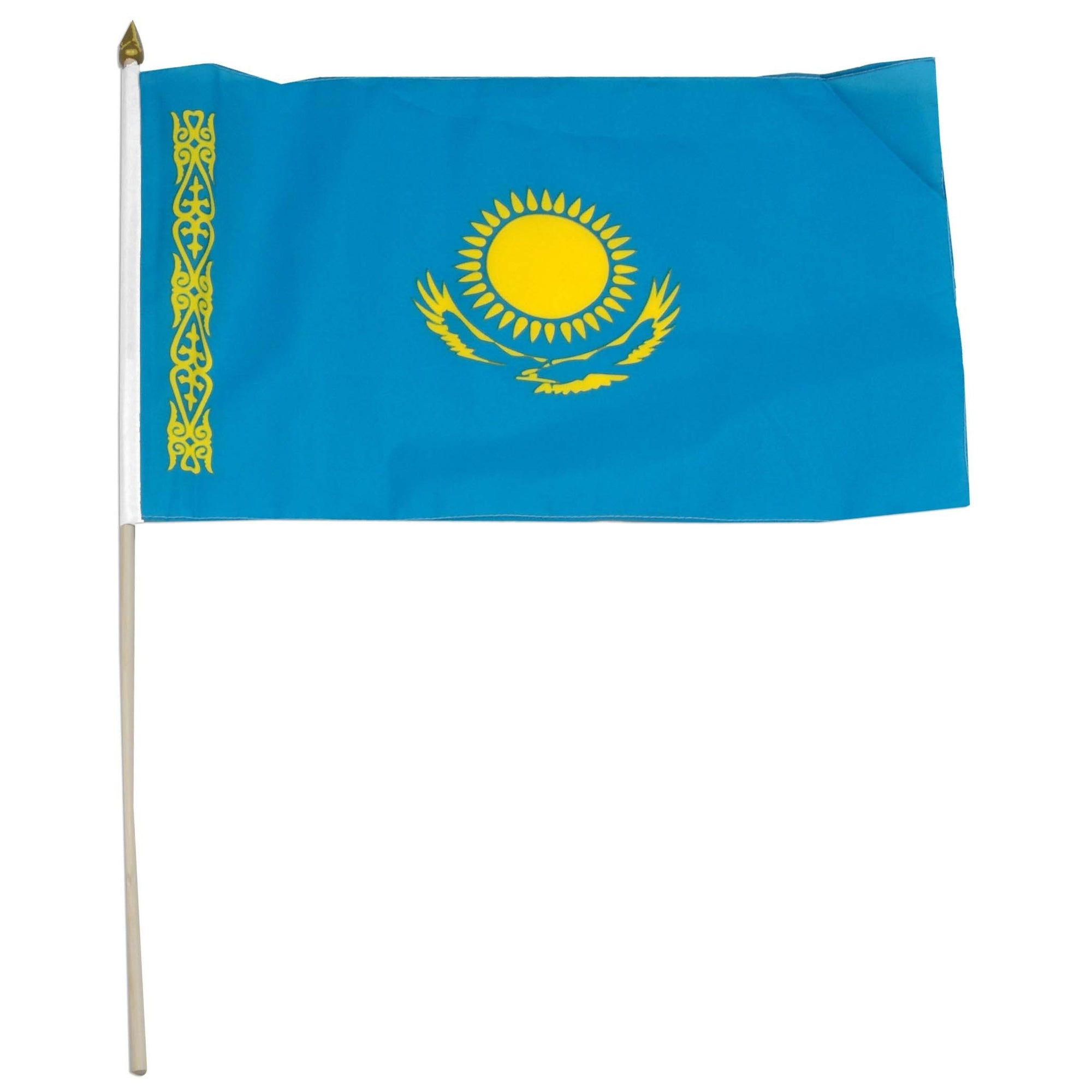Kazakhstan 12in x 18in Mounted Flag