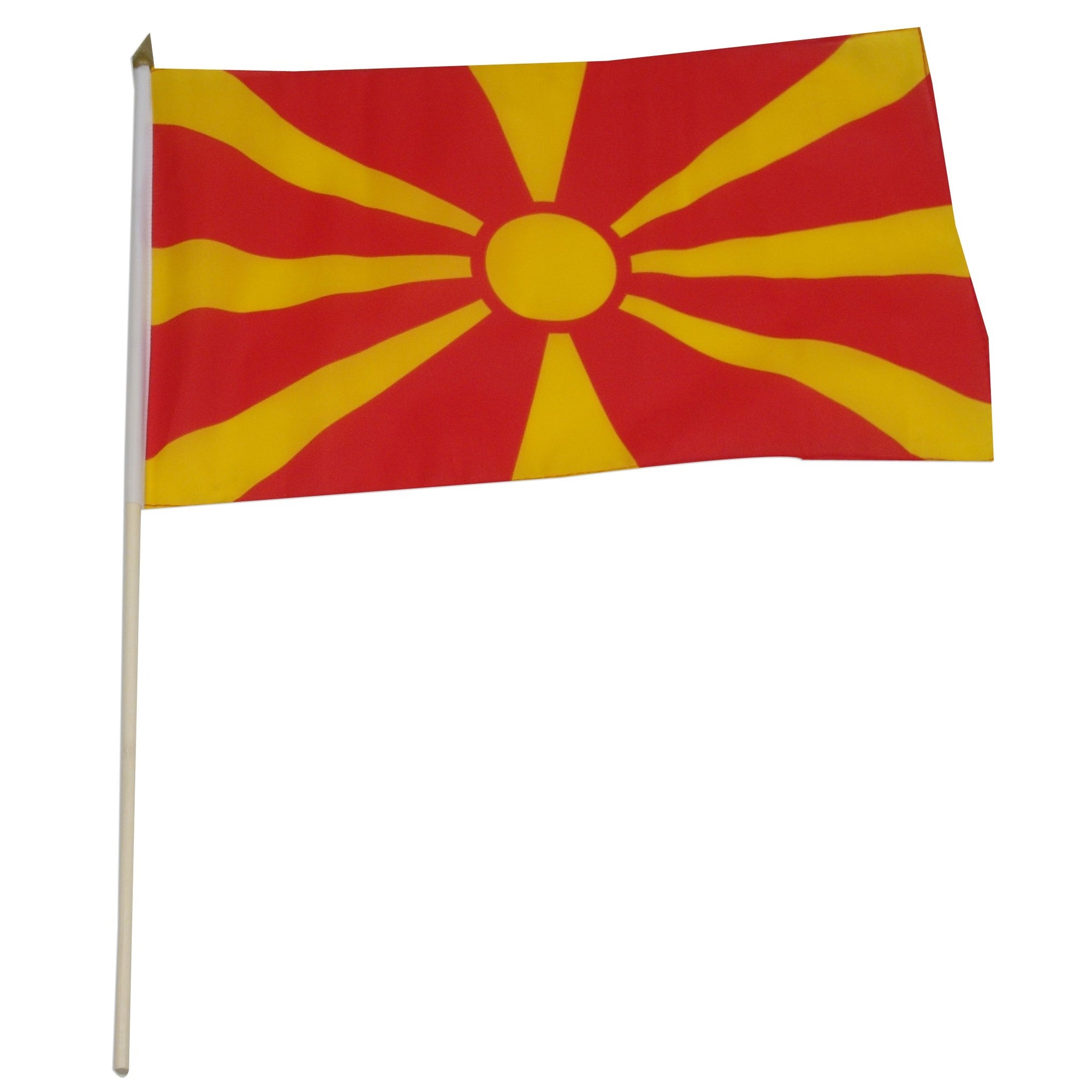 Macedonia 12" x 18" Mounted Flag