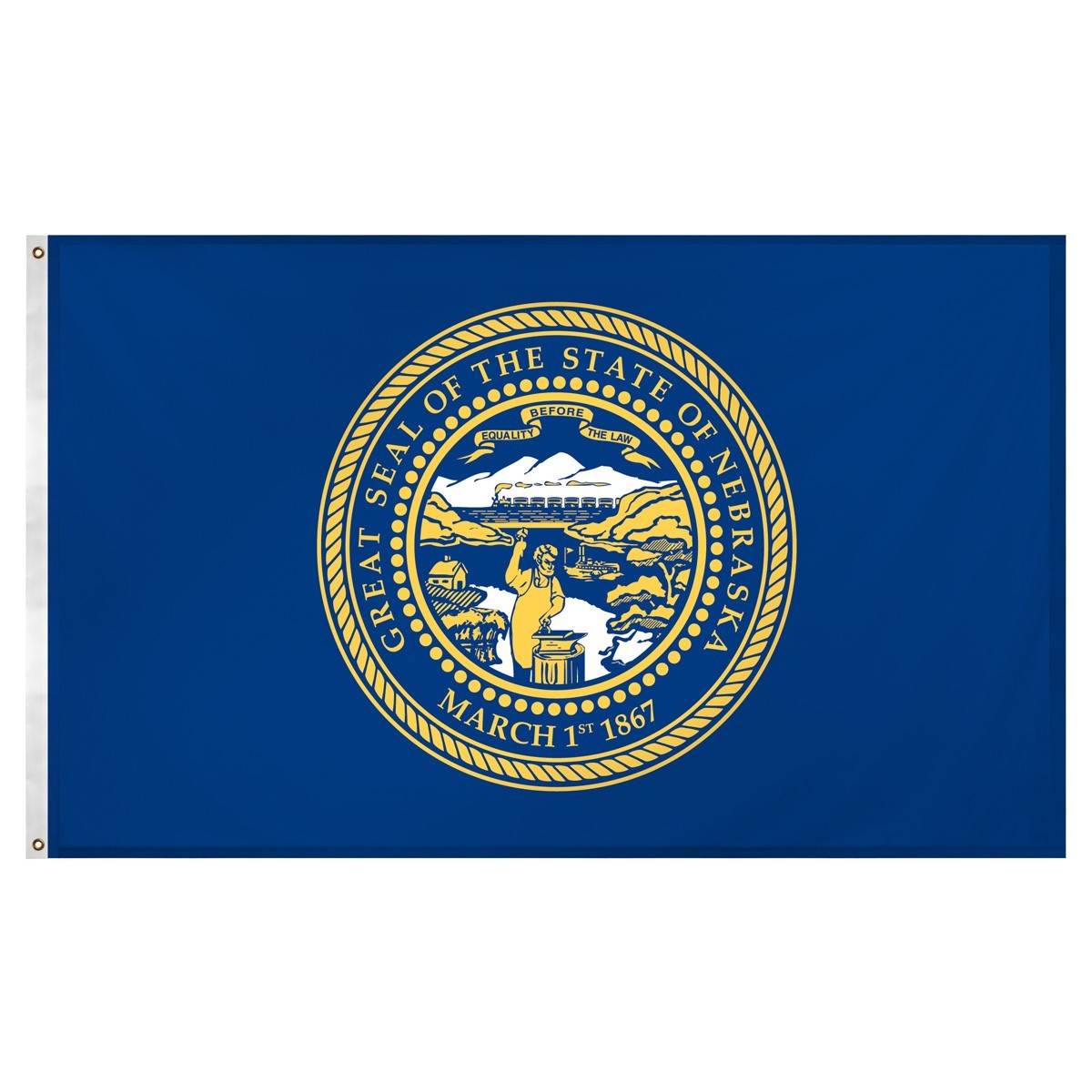 Nebraska  3' x 5' Indoor Polyester Flag