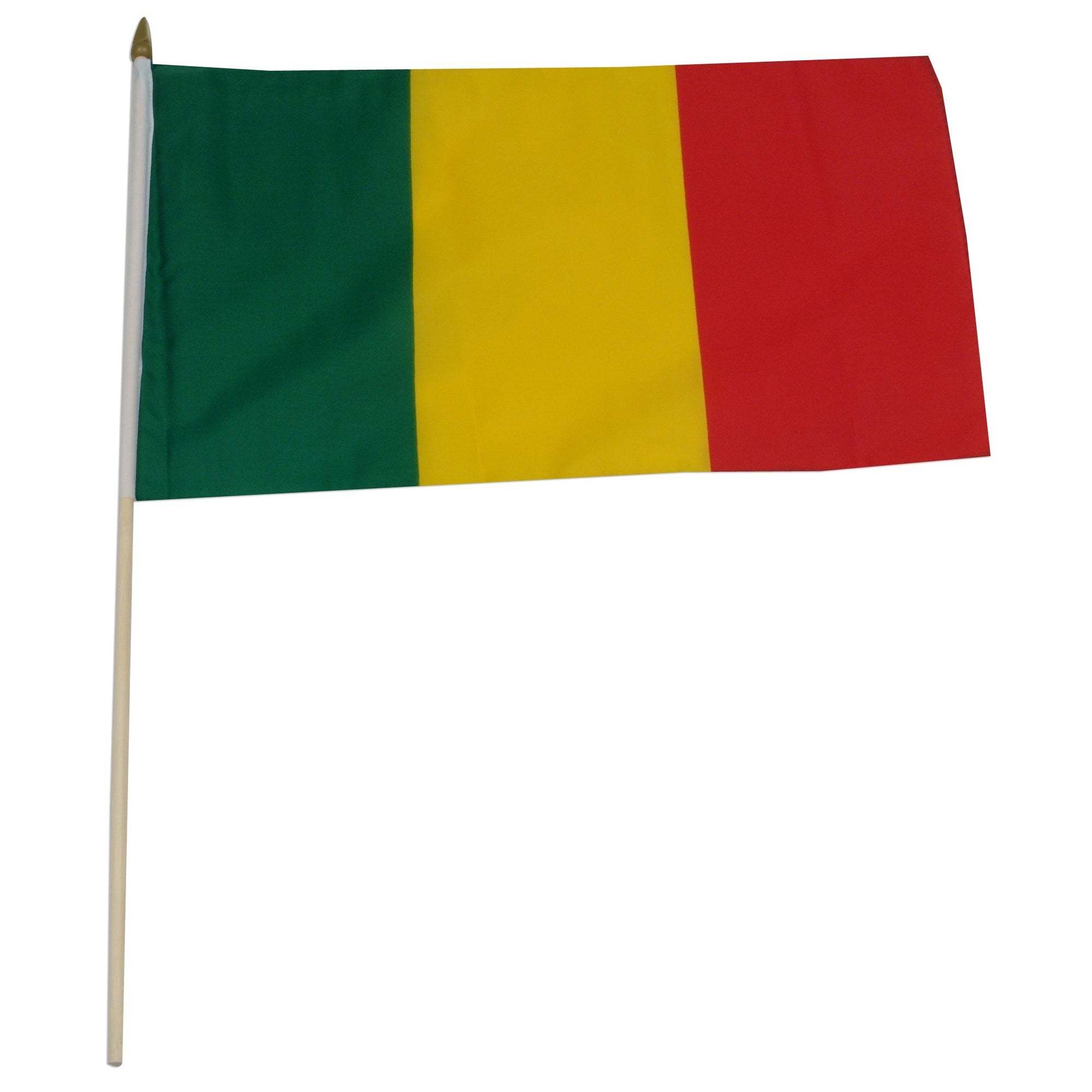 Mali 12in x 18in Mounted Flag