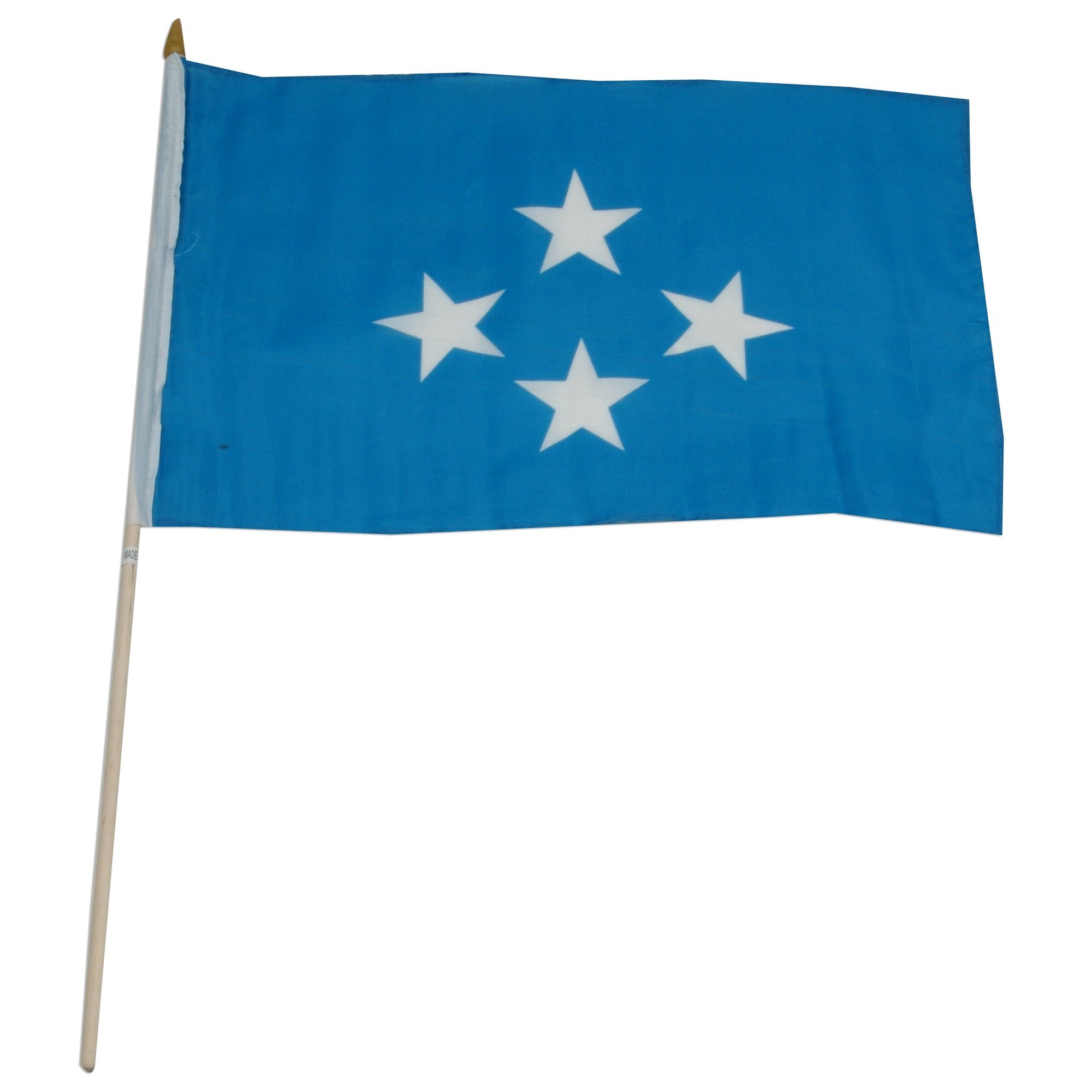 Micronesia 12in x 18in Mounted Flag