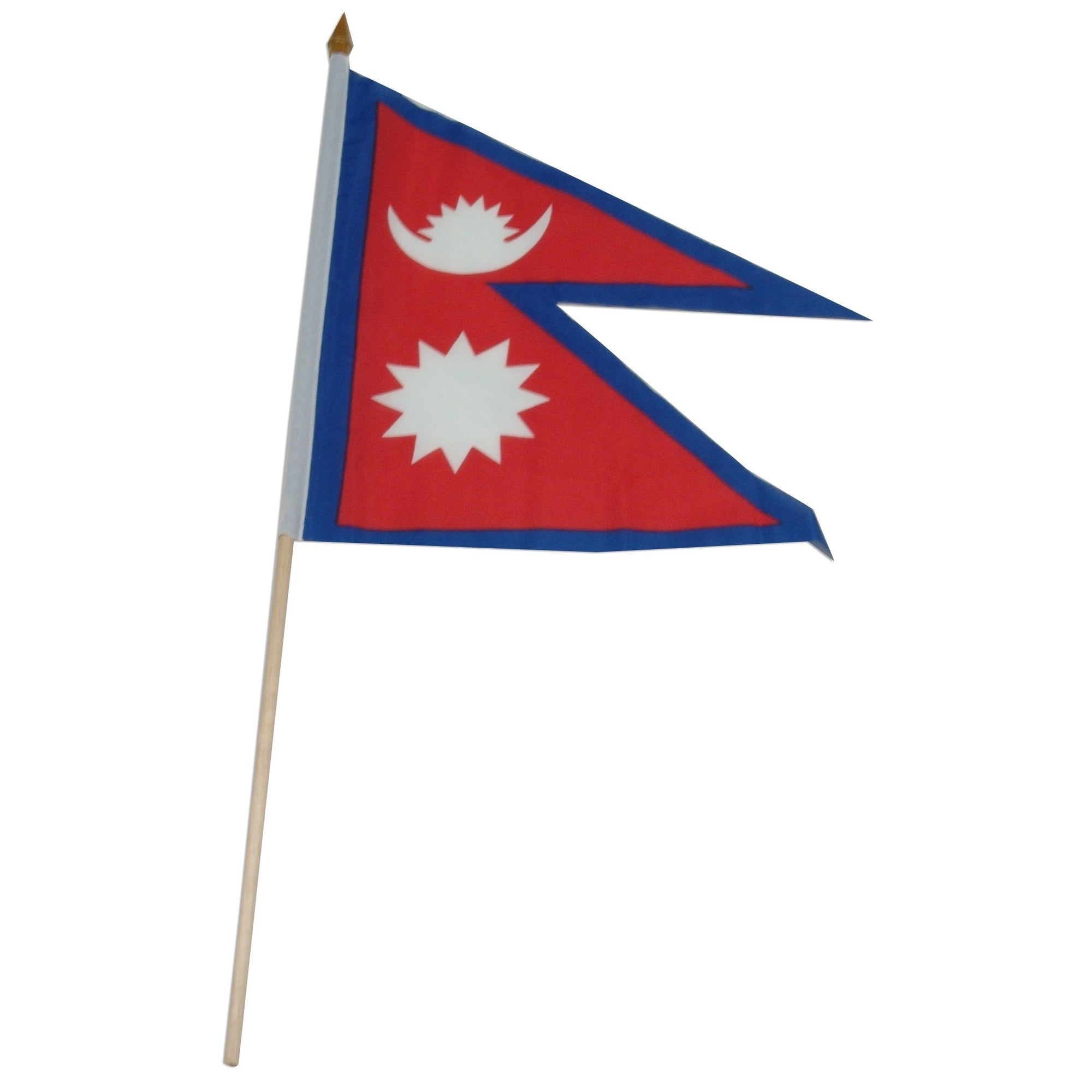 Nepal 12in x 18in Mounted Flag