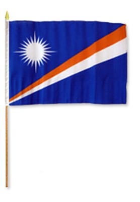 Bandera montada de las Islas Marshall de 12.0 x 18.0 in